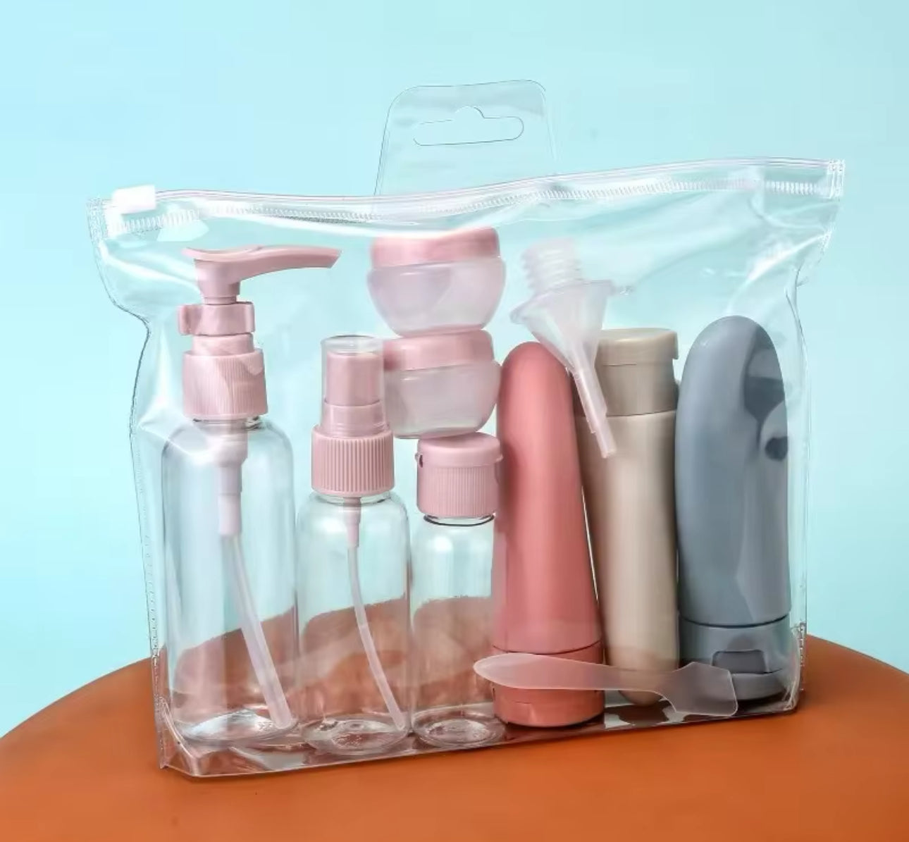 Juego de Botellas Rellenables para Viaje – 11 Piezas (Apto para Equipaje de Mano)
